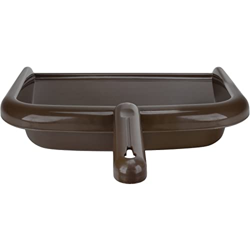 Image of SPARTA Large Handheld Dustpan with Hanging Hole, Heavy-Duty Plastic Dustpan with Wide Lip for Countertops and Surfaces, Plastic, 10 Inches, Brown, (Pack of 12)
