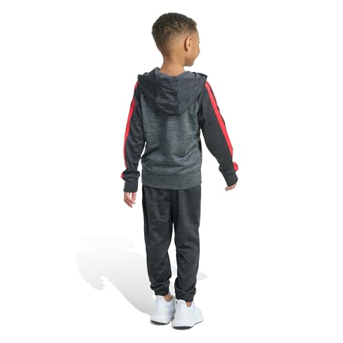 adidas Boys 2-piece Long Sleeve Poly Fleece Jacket & Jogger Set4