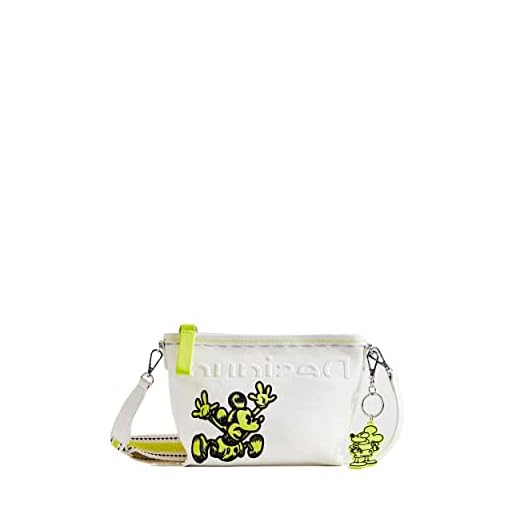 Desigual Bols_mickey Calpe, Bolsa Para Cuerpo De Across Mujer, Blanco, Talla Única