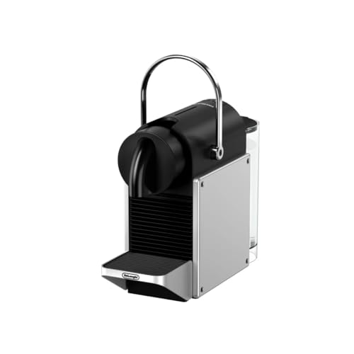 Image of Nespresso De'Longhi Pixie EN127.S New Model Coffee Capsule Machine, Two Direct Dial Buttons, Eco Mode, Compact Design, 19 Bar Pressure System (EN127.S)