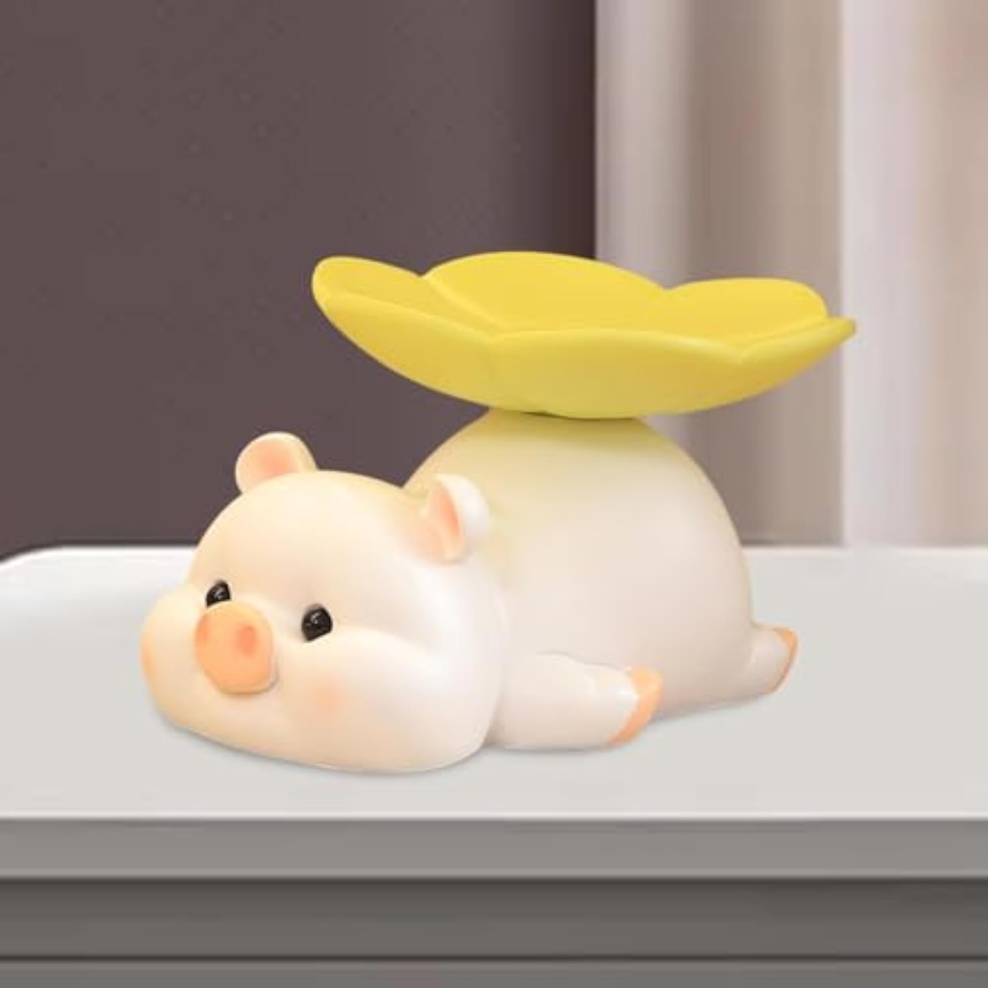 Pig Statue Desk Storage Tray, Modern Candy Dish