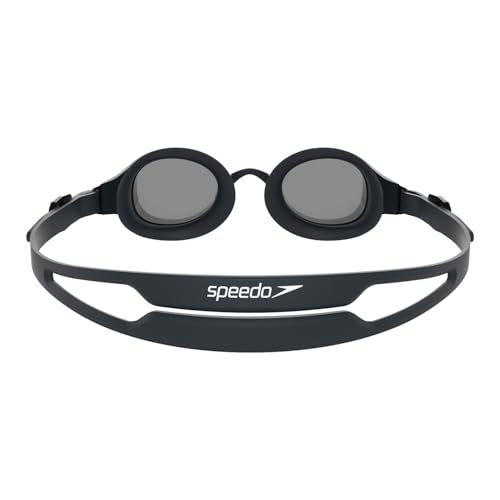 Image of Speedo Unisex Adult Hydropure Optical Power Lens Swim Goggles - Black & Smoke