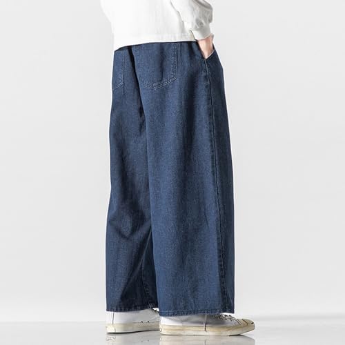 Male Vintage Baggy Jeans Retro Washed Workwear Jeans Casual Loose Pants Casual Pants Type 3 Gym Shorts Men2