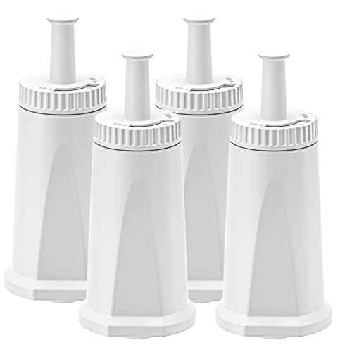 4 Pack Coffee Water Filter Compatible with Sage Coffee Machine SES 990/980/500/878/875/880/920/810, Replacement BES008 Softener Water Filter for Sage Barista Express Barista pro