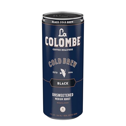 La Colombe Brazilian Cold Brew - 9 Fl. Oz. 4 Pack - Ready-to-Drink, 100% Arabica, Single-Origin, Medium Roast Cold Pressed Espresso Coffee, 15 Calories, Double-Filtered, Bold & Rich Coffee, 120mg Natural Caffeine