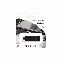 Kingston DataTraveler 70 - DT70/64GB USB-C-Stick mit dem Mehrwert, Schwarz – Ansicht 2