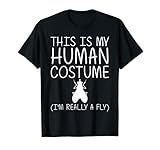 Este es mi disfraz humano soy realmente un atuendo. Uniforme de pareja de fiesta de cosplay de última hora simple y rápido para Halloween Vístete y juego de rol en grupo con otros niños, niñas, niños, hombres, mujeres, papá, mamá o adultos. Coincide con un pijama aterrador.
