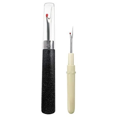 2PCS Seam Rippers, Sharp Sewing Seam Thread Remover Stitch Unpicker with Ergonomic Handles for Needle Work Patterns and Sewing Clothes Cover