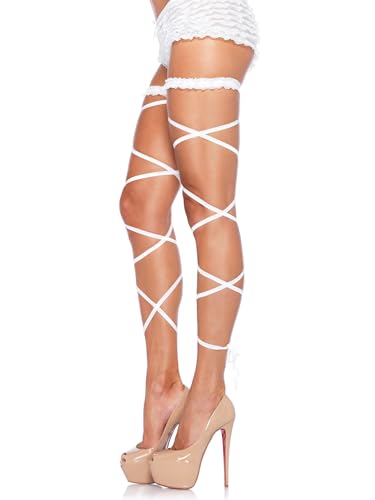 Leg Avenue Bas Jarretières Blanc Taille Unique