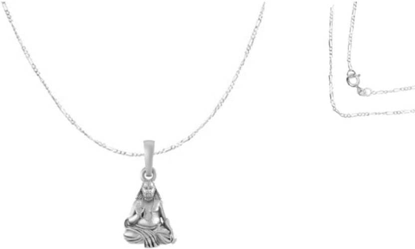 Pendentif argent sterling Raghavendra Swamy : votre protection spirituelle discrète au quotidien