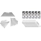 90 Pack Utility Knife Blades and 60 Pack Utility Hook Blades, SK5 Steel Heavy Duty Box Cutter Replac