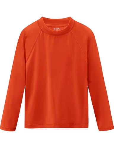 Image of Boys Rash Guard Swim Shirts Long Sleeve UPF 50+ Swimwear Toddler Kids Sun Protection SPF Water Surfing Swimming Shirts 0-16Y