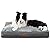 Bedsure Waterproof Dog Bed for Large Dogs with Removable Washable Cover and Waterproof Liner Up to 75lbs - Plush 4 inch Thick Fleece Top with Nonskid Bottom Pet Mat, Ideal for Crate or Kennel, Grey