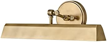 Hinkley Arti Large Accent Sign Light, Multiple Pivot Points for Full Adjustment as a Sconce, Pendant, or Picture Light, Heritage Brass