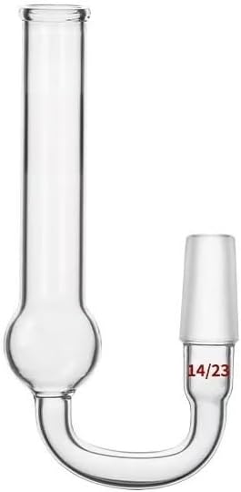 Borosilicate Glass Drying Tube Adapter - Compatible Sizes: 14/23, 19/26, 24/29, 29/32, Compatible with Laboratory Equipment(19-26)