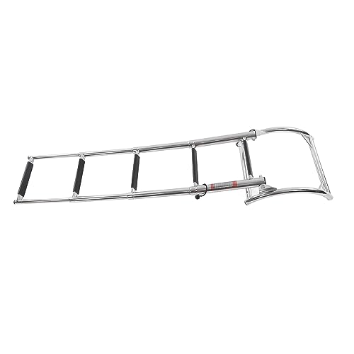 Escalera para piscina o embarcación con 4 peldaños antideslizantes miniatura 4