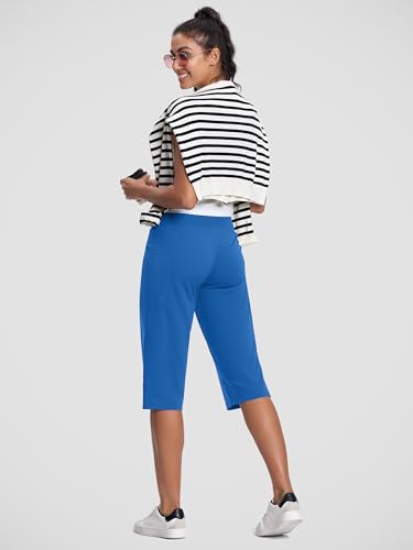 Image of ISEEGZ 15 inch / 18 inch / 21 inch / 25 inch Capri Pants for Women High Waist with Pockets Women's Capris Workout Yoga Pants Loose Straight Leg