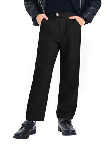 Pantalon habillé garçons 5-14 ans coupe ajustée et taille élastique