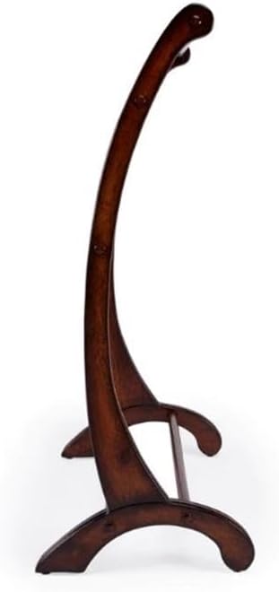 Beaumont Lane Transitional Blanket Stand, 28"W x 14"D x 35.75"H, Rubberwood and Poplar, Plantation Cherry Finish, Hand-Carved Details, Arched Side Supports, Indoor Use for Bedroom, Bathroom or Living