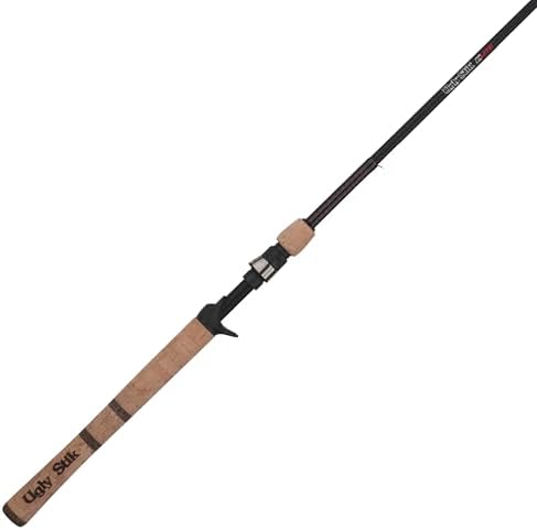 Ugly Stik 7’ Elite Casting Rod, One-Piece, 2-6lb Line Rating, Ultra Light Power, Medium Fast Action, 1/32-1/4 oz. Lure Rating