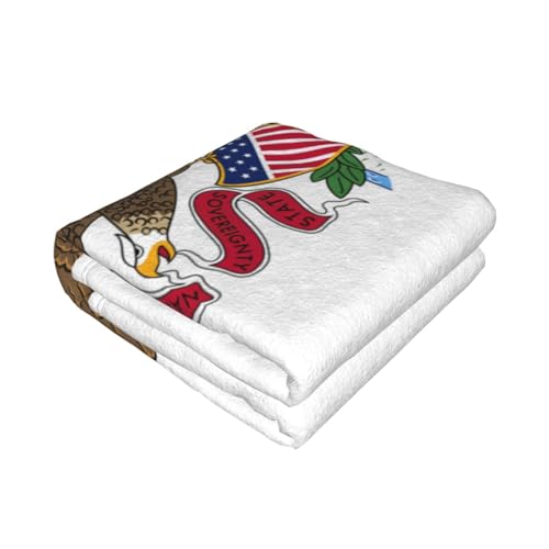 Couverture de lit EdWal en microfibre premium et design Illinois durable