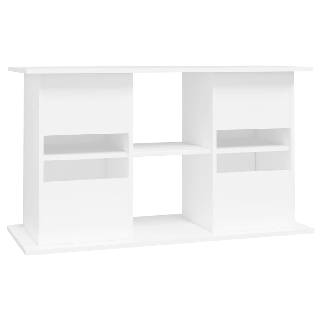 Soporte para acuario con compartimentos y estantes, armario inferior para acuario, color blanco, 101 x 41 x 58 cm