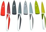 Starfrit Gourmet - Set of 4 Paring Knives with Protective Covers - Stainless Steel Blade