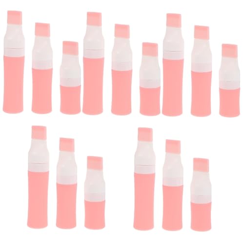Beaupretty 5 Series Contenedores De Viaje Líquido Botellas De Aseo Artículos De Aseo Contenedor De Viaje De Champú Botellas De Viaje para Artículos De Tocador Gel De Sílice Rosa 3 Piezas X 5