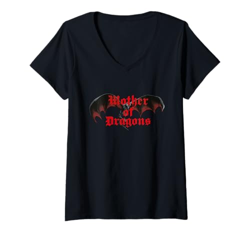 Image of Womens Game Of Thrones Mother of Dragon V-Neck T-Shirt