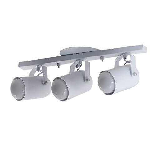 Spot No Trilho Para 03 Lampadas - Ideal para Sala, Cozinha, Quarto (Branco)