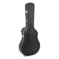 Suitable for Semi-Acoustic Guitars Durable Hard Case Black Exterior Design Maximum Length of 1090mm