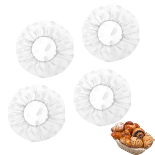 4 Stück Abdeckhauben für Lebensmittel Wiederverwendbar Abdeckhaube...