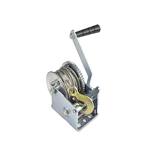 Manual Hand Winch,800lbs Fittings Cable Trailer Winch for Cars, Home Improvement, Cargo Handling, Production Workshop Lifting for Cars, Home Improvement, Cargo Handling