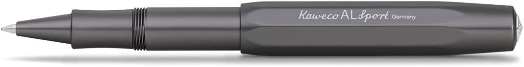 AL SPORT Rollerball Anthracite I Gel/Ballpoint Pen Including 0.7 mm Rollerball Pen Refill in Classic Design with Ceramic Ball I Premium Aluminium Gel Roller 13 cm