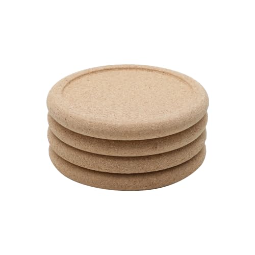 Conjunto 4 Porta Copos Cortiça 10cm - Wolff