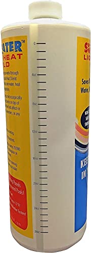Sunheater Liquid Solar Blanket for Pools, Cover Free Liquid Heat Shield, Non-Toxic and Safe for Swimmers, Reduces Heat Loss, Chemical Loss and Water Evaporation, New and Improved Formula, 32 oz Bottle