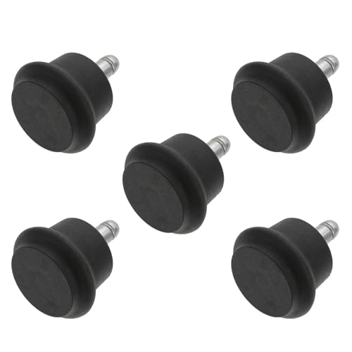 WOONEKY 5pcs Office Chair Wheels Replacement Swivel Caster Wheels for Furniture Rollers Quiet Glide Hardwood Tile Carpet Floors Heavy Duty