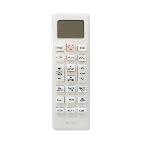 Image of marman Compatible with Lloyd AC Remote Original Model 253 Suitable for 1 | 1.5 | 2 Ton Split and Window Air Conditioner - Match Remote Key by Key with Existing Remote Control