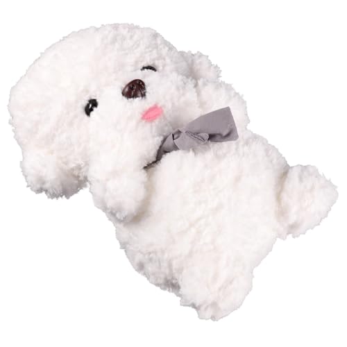 ERINGOGO Boneca Bichon Frise Cachorro Boneca De Pelúcia Para Cachorro Almofada Fofa Lembrancinhas De