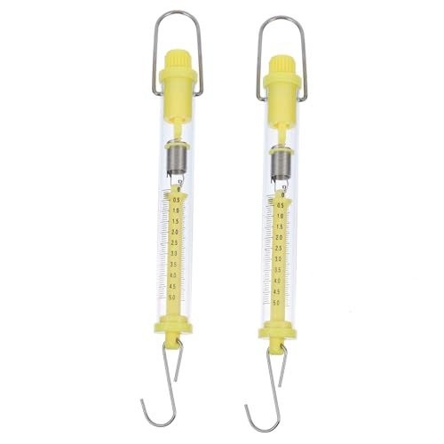 CIYODO 2pcs Spring Scale Mechanical Scale Cylinder for Produce Spring Balance Hanging for Fishing Random Color