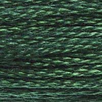 Image of DMC 117-319 Mouline Stranded Cotton Six Strand Embroidery Floss Thread, Dark Pistachio Green, 8.7-Yard