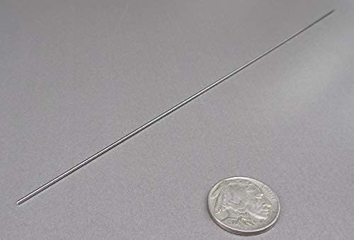 316 Stainless Steel Hardened Shaft 1mm Diameter x 200mm Long 5 pcs