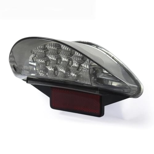 Luz trasera para matrícula de motocicleta con freno e intermitente