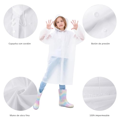 Lista de Abrigos impermeables para Niña los mejores 10. 23 Imagen adicional