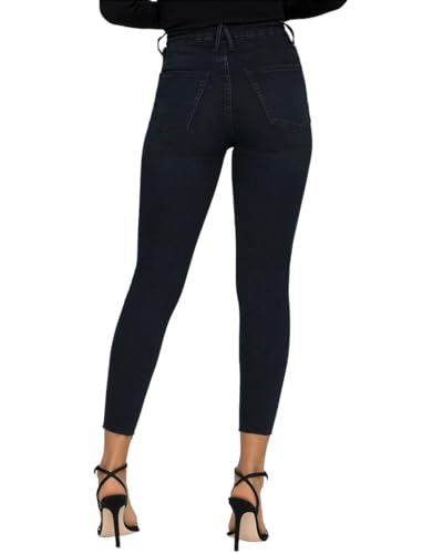 Good American Women's Good Waist Crop Raw Hem Skinny Jeans -2