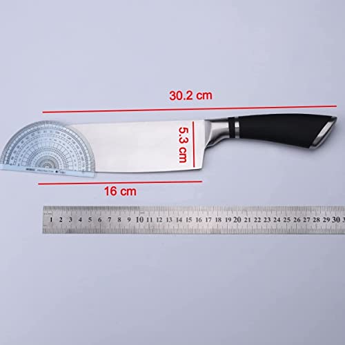Image of Knife, Butcher Knife, Meat Cleaver Knife Chopping, Cooking Chef Butcher Knife, Sharp Santoku Knives, Kitchen Tools Utensils Nakiri, 12 in (Pack - 2)