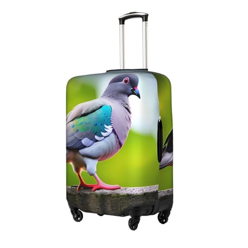 Cartoon Pigeon 3 Tsa Approved Luggage Cover For 18-32 Inch Suitcases Scratch-Resistant Stretch Luggage Cover2