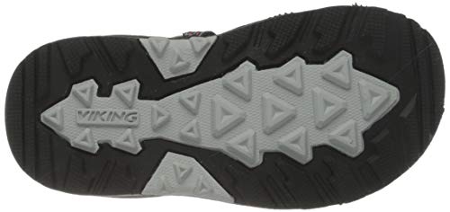 viking Loppa, Unisex-Kinder Slingback Sandalen, Schwarz (Black/Dark Grey 291), 34 EU (2 UK)