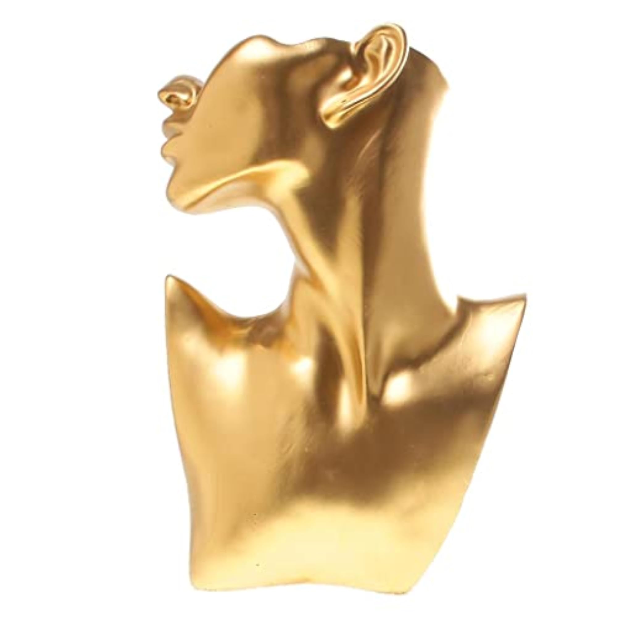 Golden Jewelry Necklace Earring Display Stand