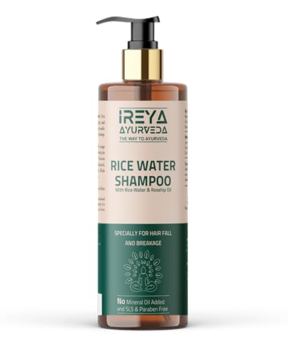 Rice Water Shampoo for hair with Rosehip oil 200ml (6.76oz) Rice Water for Hair Growth & Smooth Hair | No minerals and preservatives.